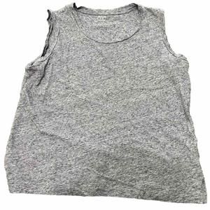 Madewell Womens Cotton Tank  Heather Gray Size M